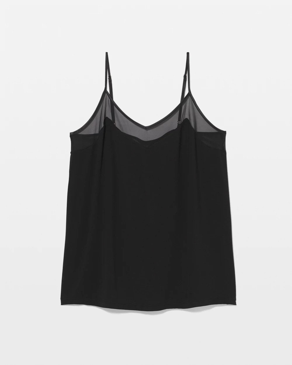 BLACK - Mesh Trim Pajama Cami | Soma