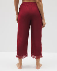 FIRST KISS - Lace Trim Crop Pajama Pant | Soma