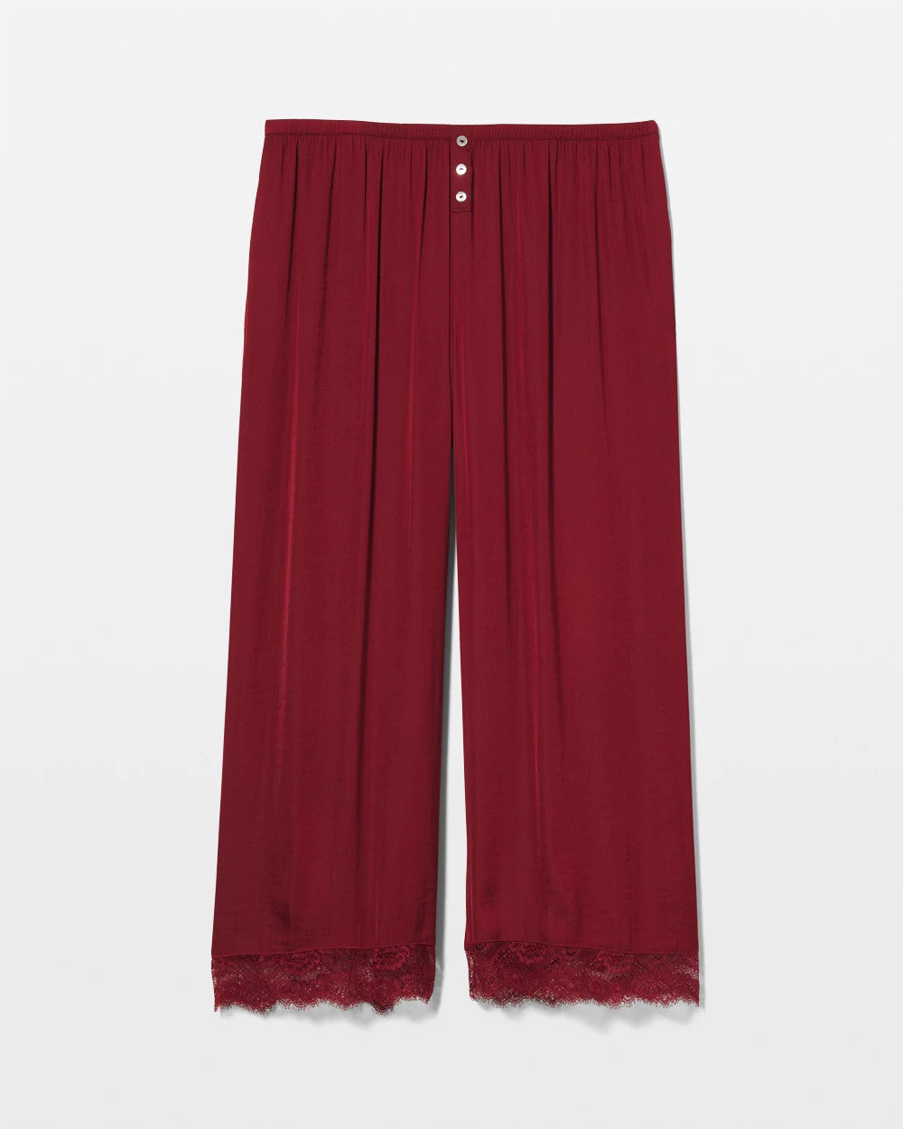 FIRST KISS - Lace Trim Crop Pajama Pant | Soma