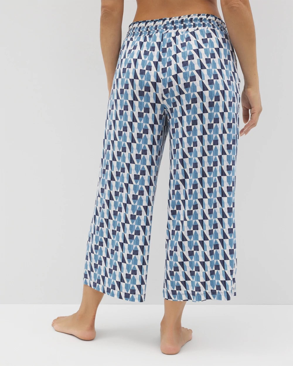 PRISM GEO MID NAVY - Cropped Pajama Pants | Soma
