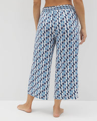 PRISM GEO MID NAVY - Cropped Pajama Pants | Soma