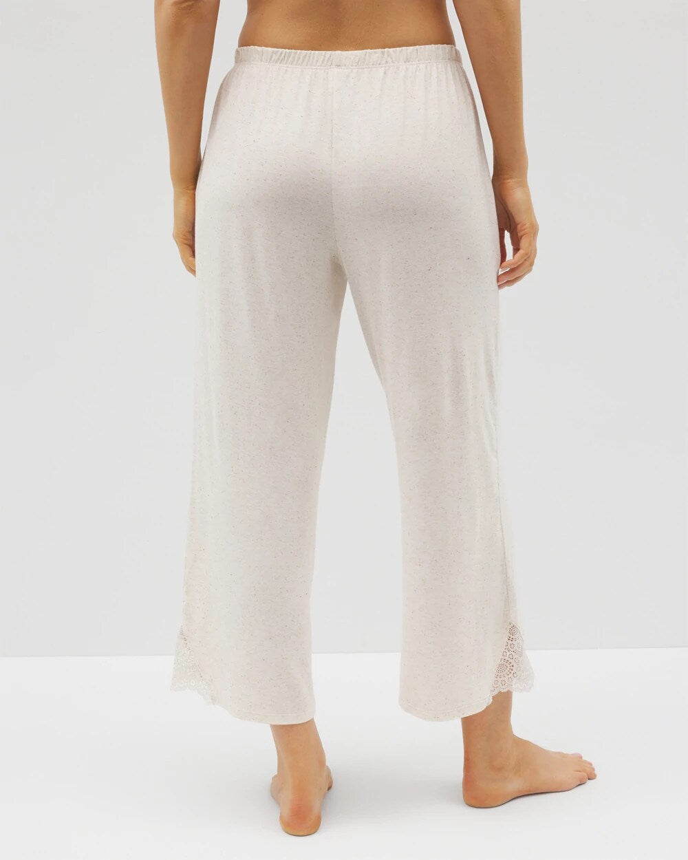 IVORY SLUB - Slub Wide Leg Pajama Crop | Soma
