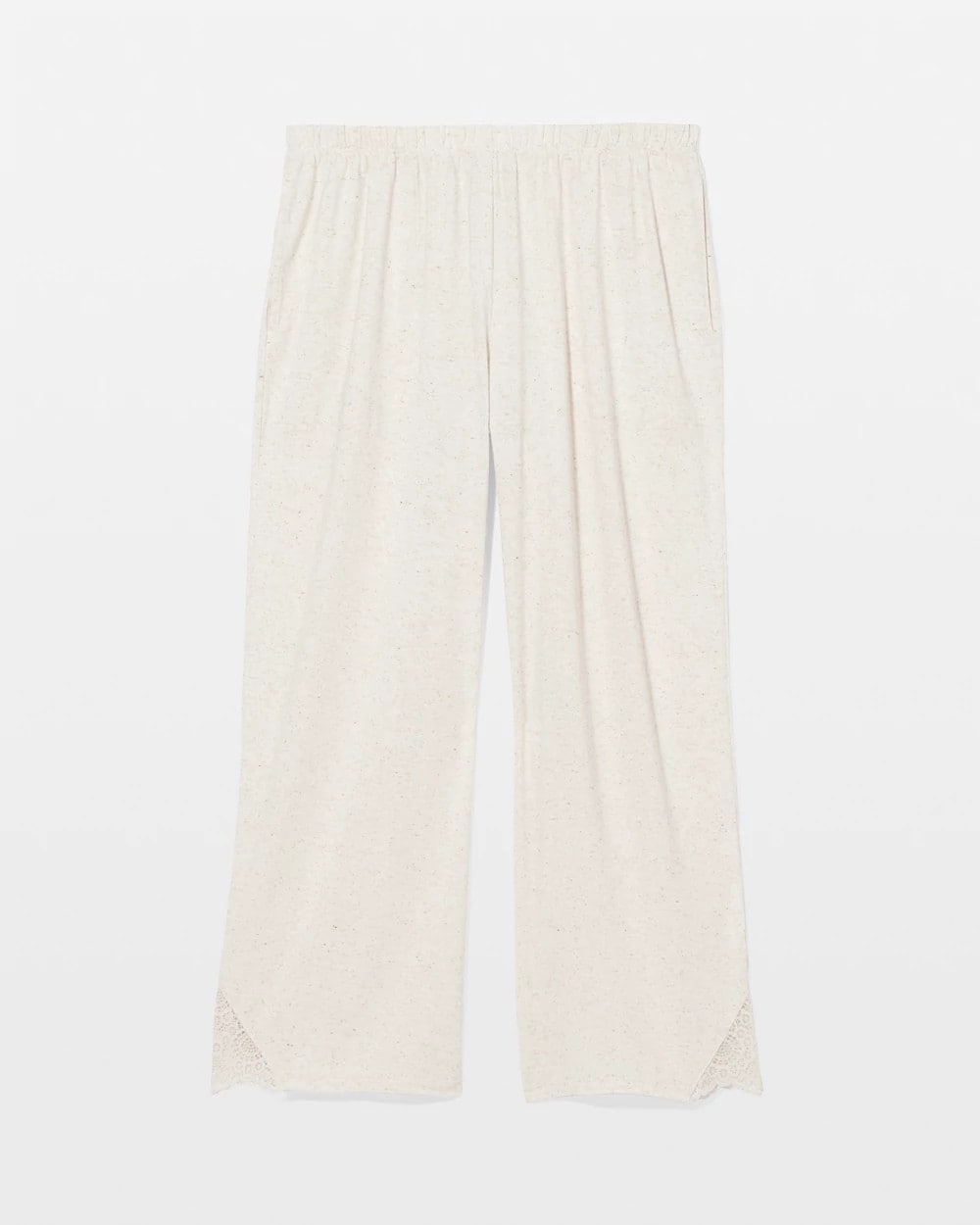 IVORY SLUB - Slub Wide Leg Pajama Crop | Soma