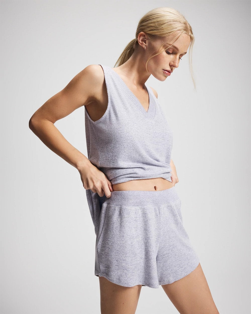 BLUE OPAL/VELVET MORNING - CozyLuxe Pajama Short | Soma