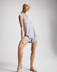 BLUE OPAL/VELVET MORNING - CozyLuxe Pajama Short | Soma