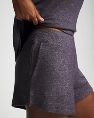 GRAY INK/PEARLED IVORY - CozyLuxe Pajama Short | Soma