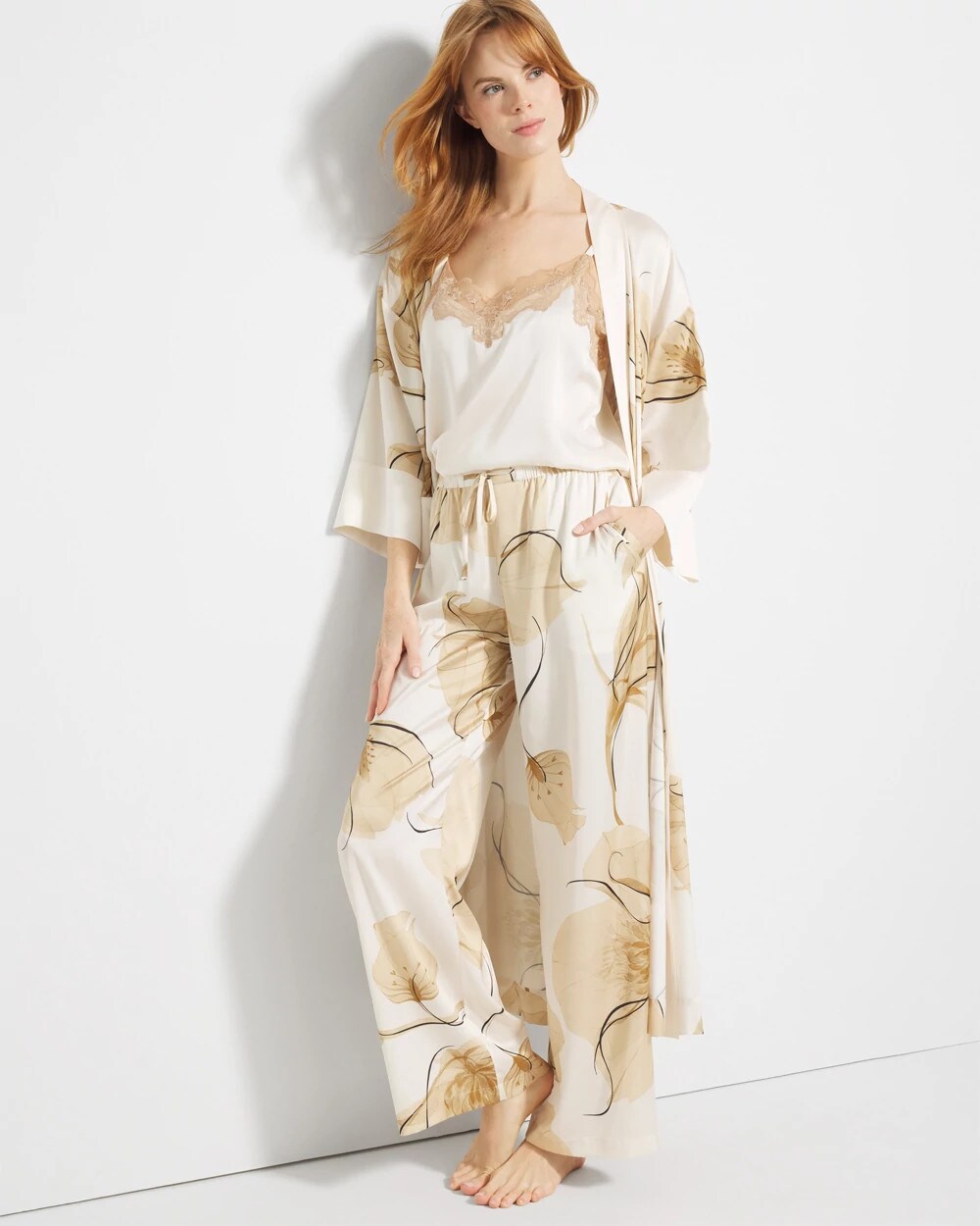 CHIFFON FLORAL G CHMP DRM - Printed Pajama Pants | Soma