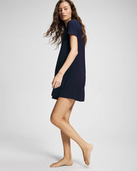 NIGHTFALL NAVY - Short-Sleeve Sleepshirt | Soma