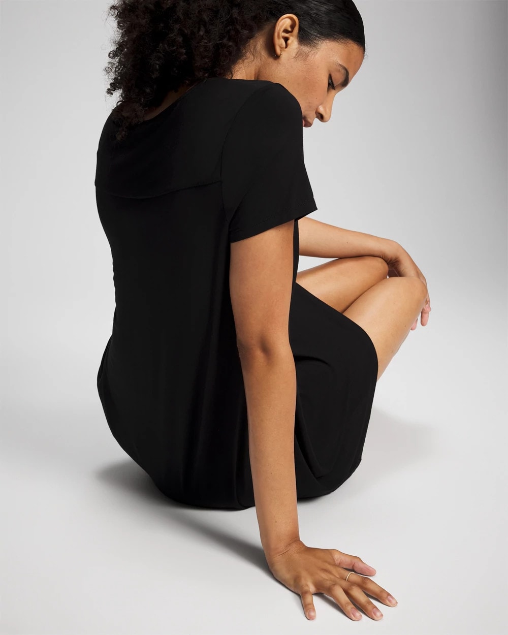 BLACK - Short-Sleeve Sleepshirt | Soma