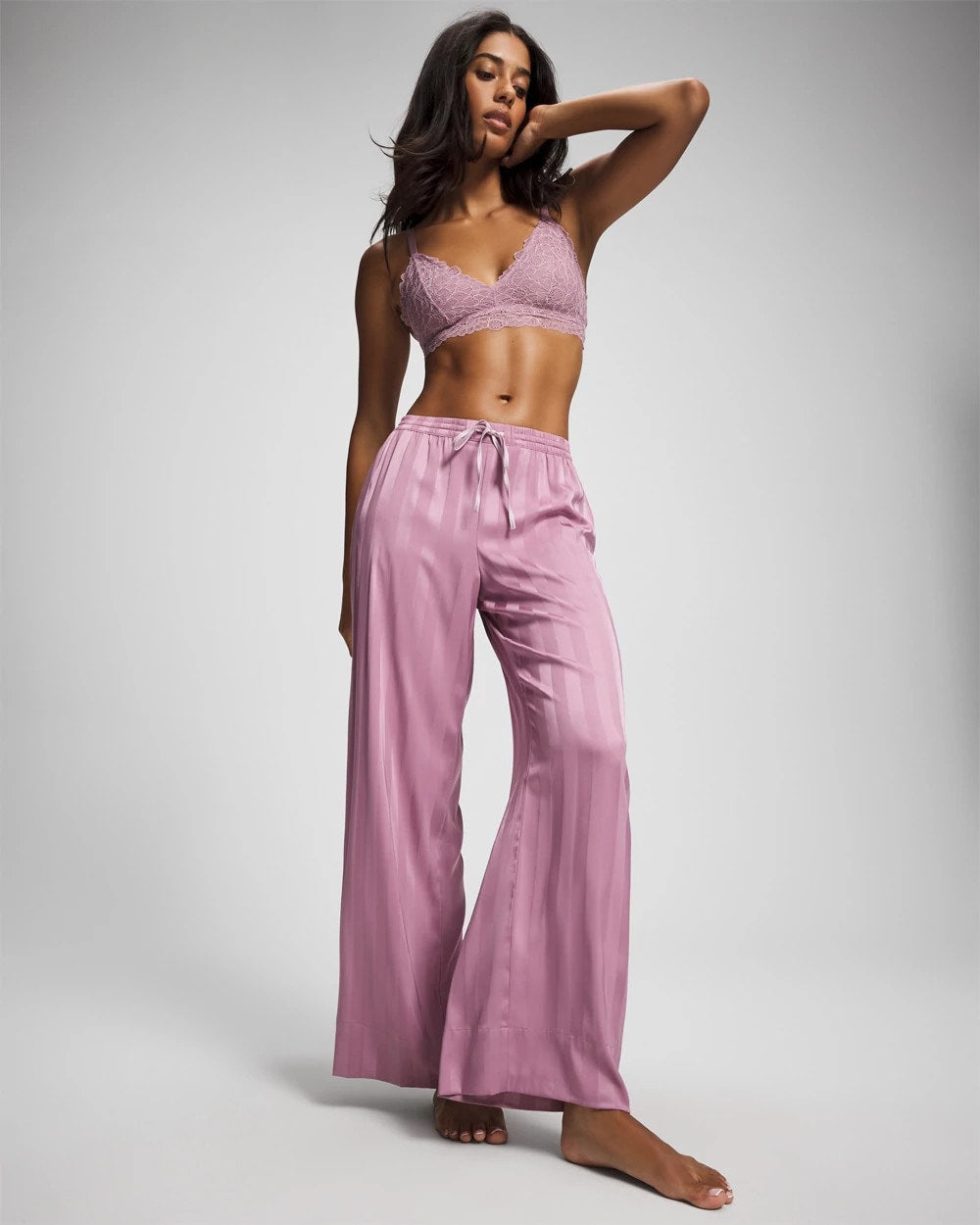 LILAC WINE - Shadow Stripe Pajama Pant | Soma