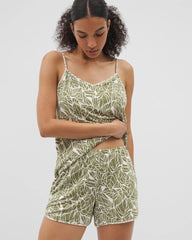 PALMTASTIC VETIVER/CHAMP - Printed Pajama Short | Soma