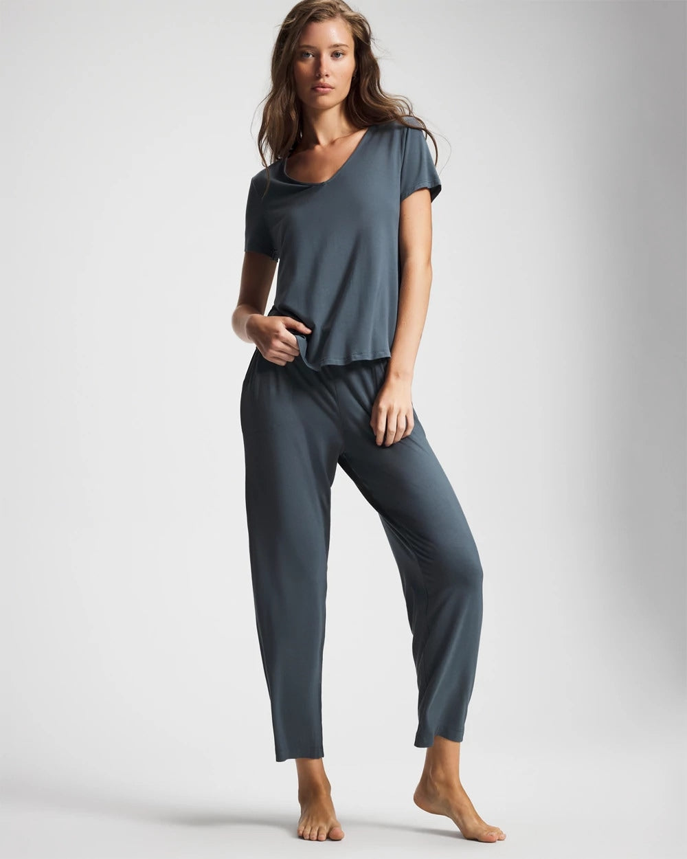 PETROL - Short Sleeve Pajama Tee | Soma