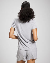 HEATHER OPAL GRAY - Short Sleeve Pajama Tee | Soma