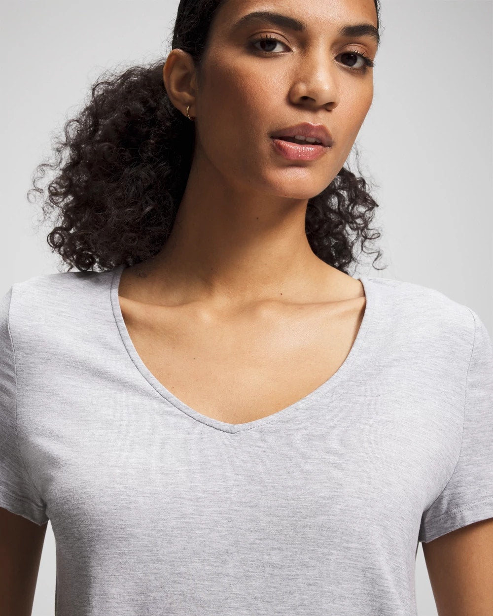 HEATHER OPAL GRAY - Short Sleeve Pajama Tee | Soma