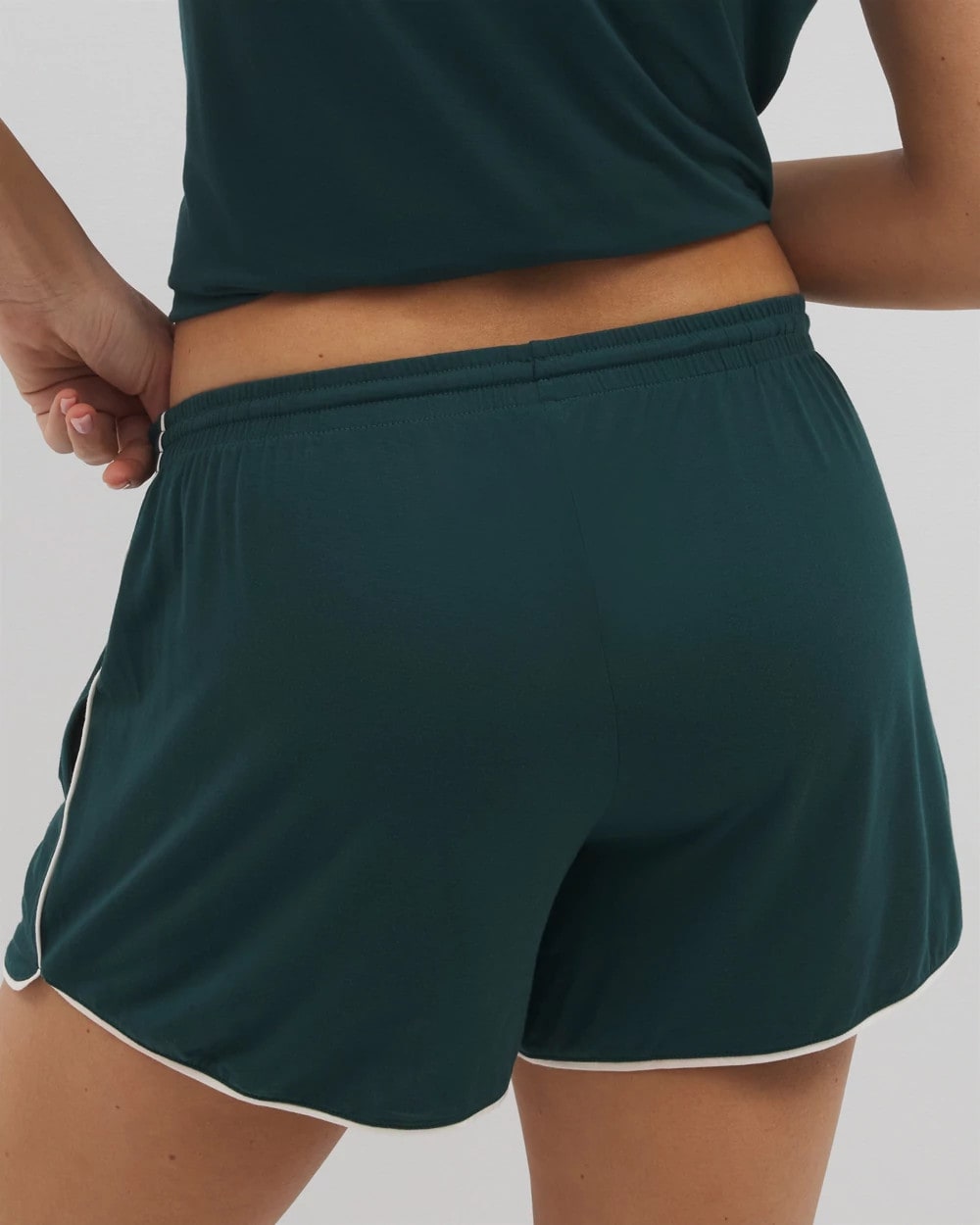 DARK SEA - Solid Piped Pajama Shorts | Soma