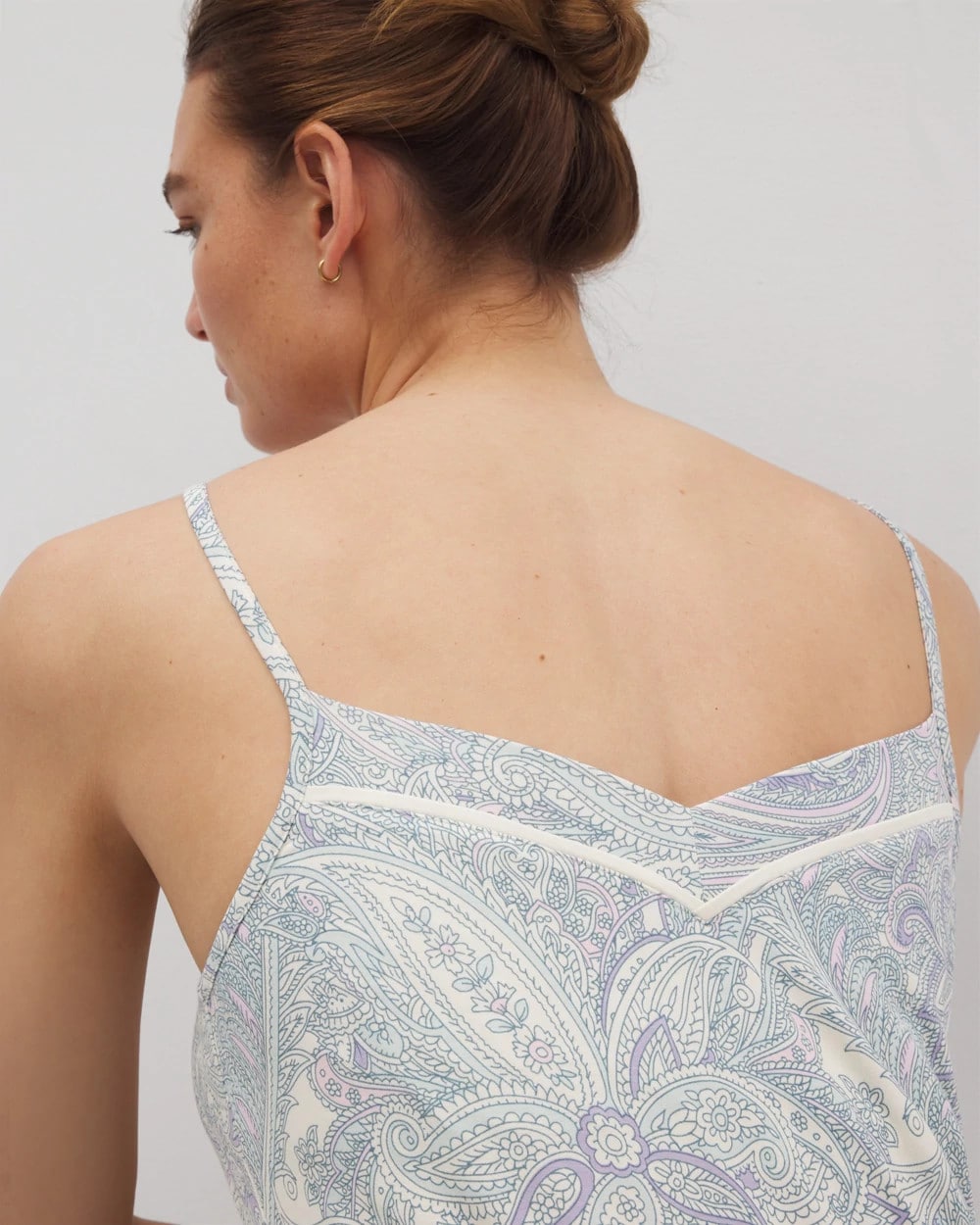 GLOBAL PAISLEY GRAND C - Chemise with Piping | Soma