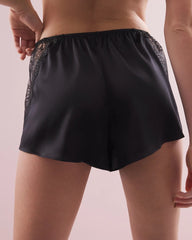 BLACK - Silk Pajama Short | Soma