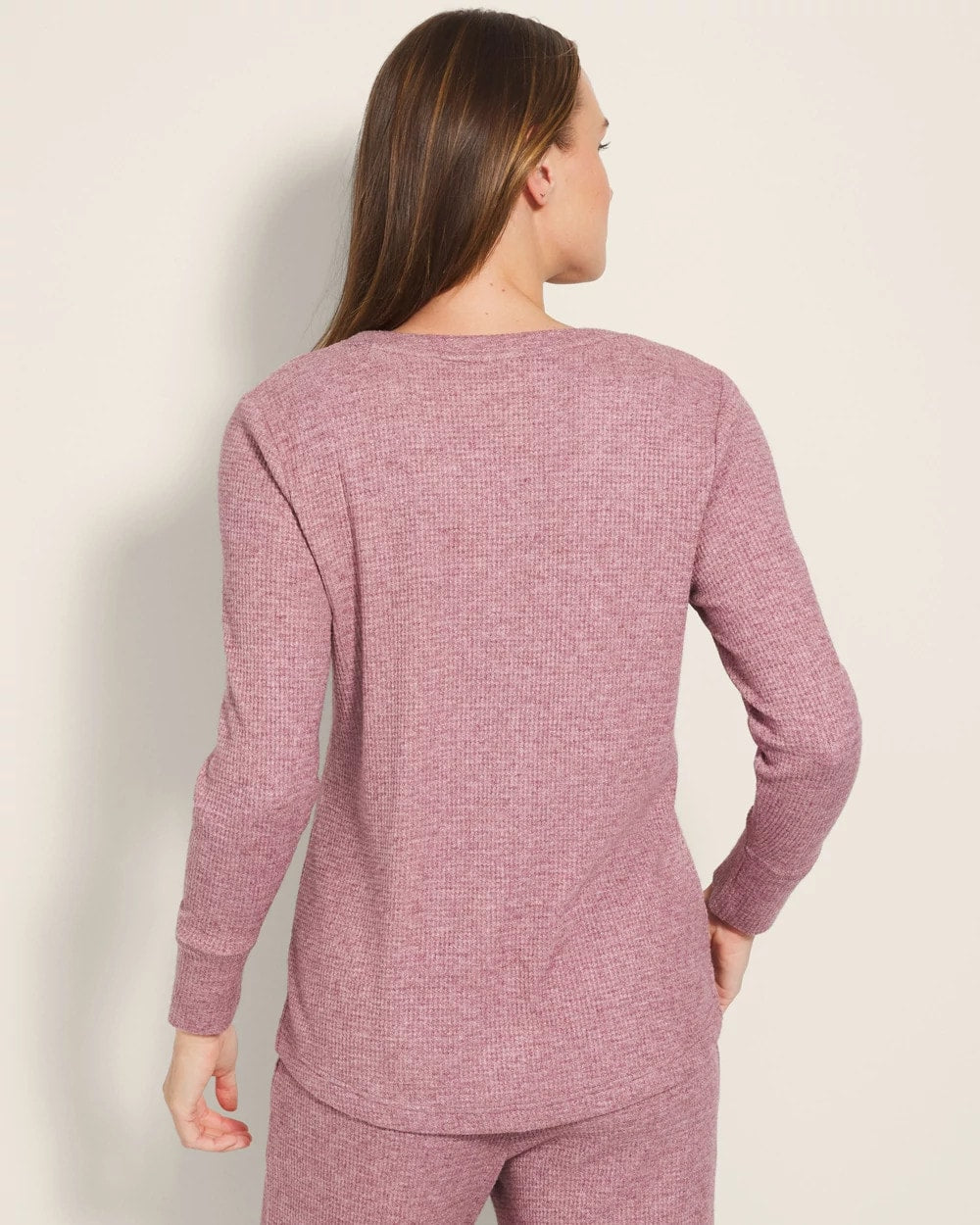 HEATHER PINOT - Long-Sleeve Pajama Henley | Soma