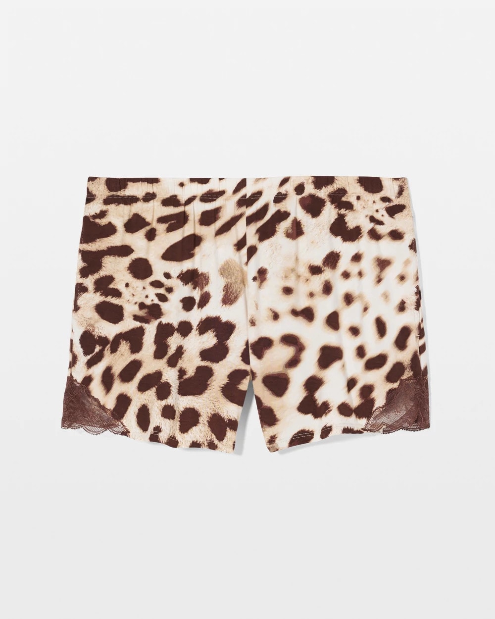 ANIMAL AURA WHITE SMOKE - Lace-Trim Pajama Shorts | Soma