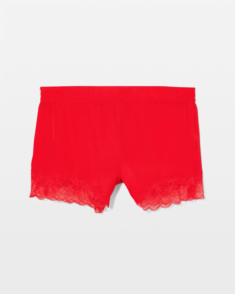 DARE ME RED - Lace Trim Pajama Shorts | Soma