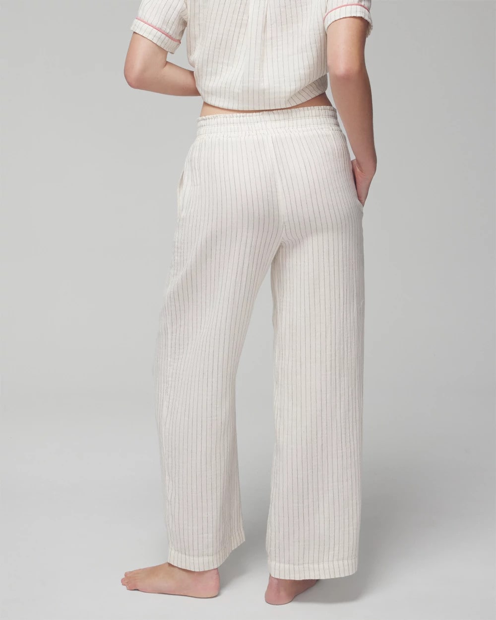 DBL CLOTH BW STRIPE - Pajama Pants | Soma