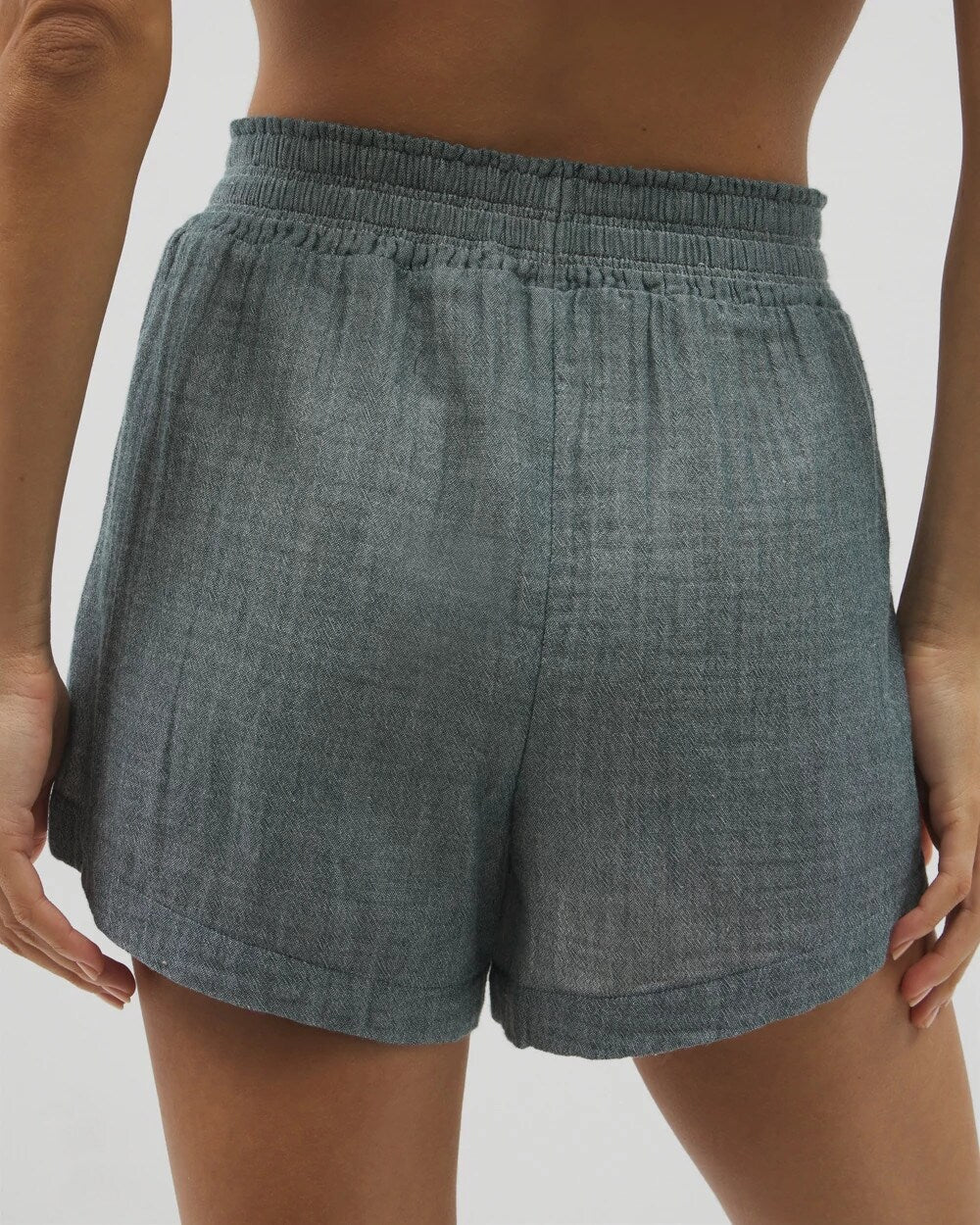 DARK SEA CROSSDYE - Cotton Gauze Pajama Shorts | Soma