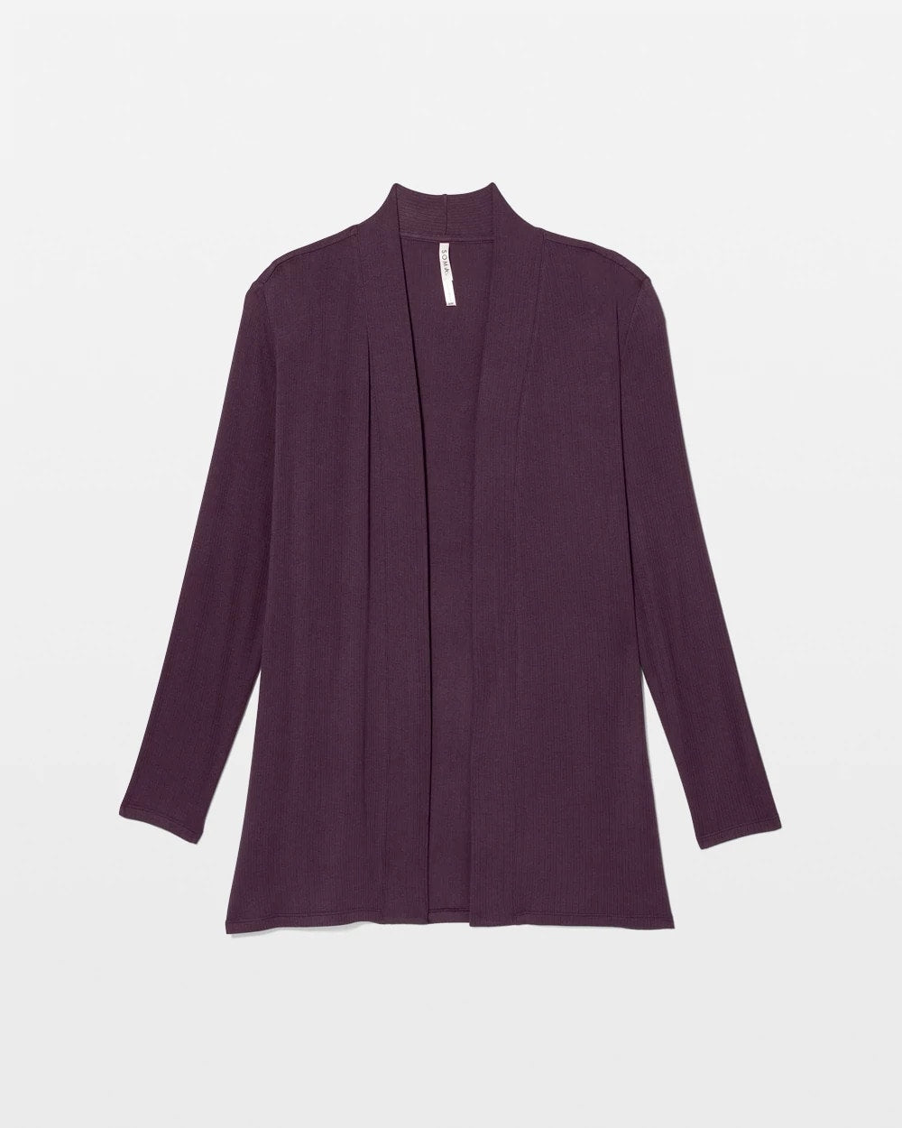 PLUM PERFECT - Lightweight Rib Knit Long Sleeve Wrap | Soma