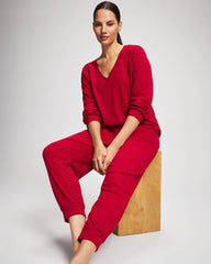 PAINT THE TOWN RED - Banded Pajama Bottom | Soma