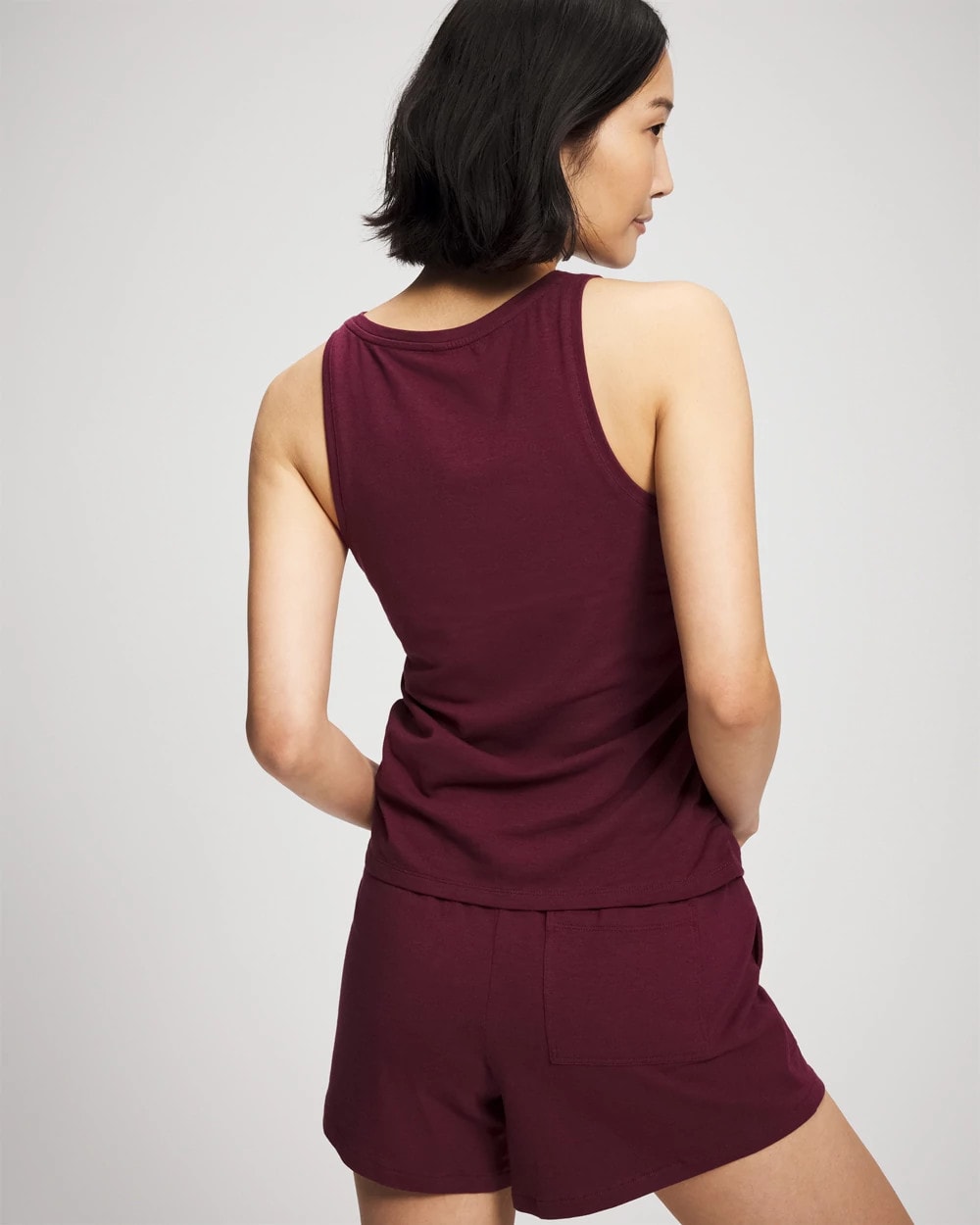 VELVET PLUM - Ruched Pajama Tank | Soma