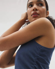 INK BLUE - Ruched Pajama Tank | Soma