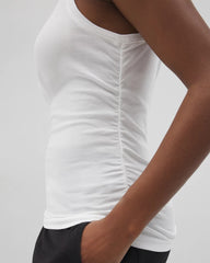 OPTIC WHITE - Ruched Pajama Tank | Soma