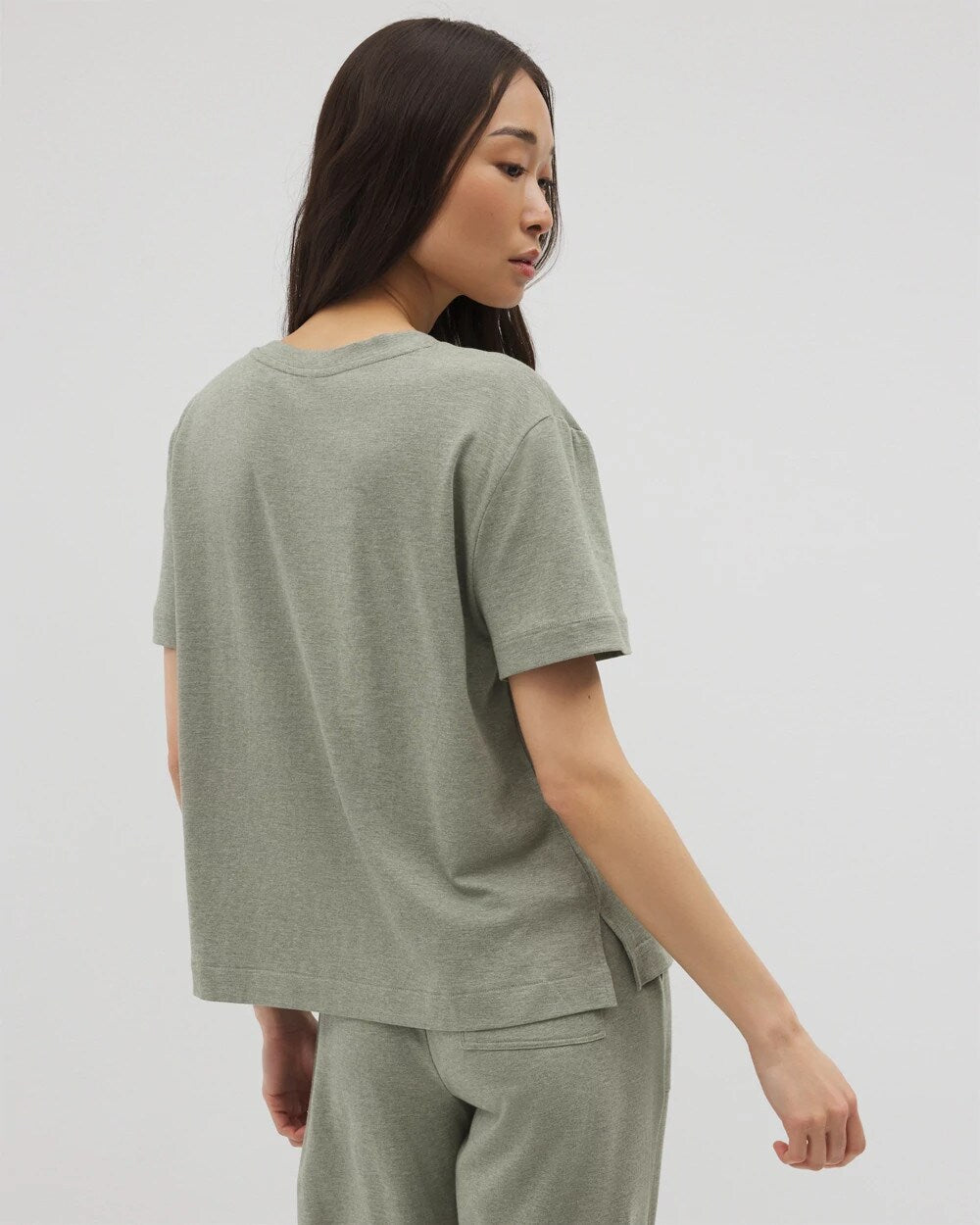 HEATHER HIGHLANDS - Short-Sleeve Pocket Pajama Tee | Soma