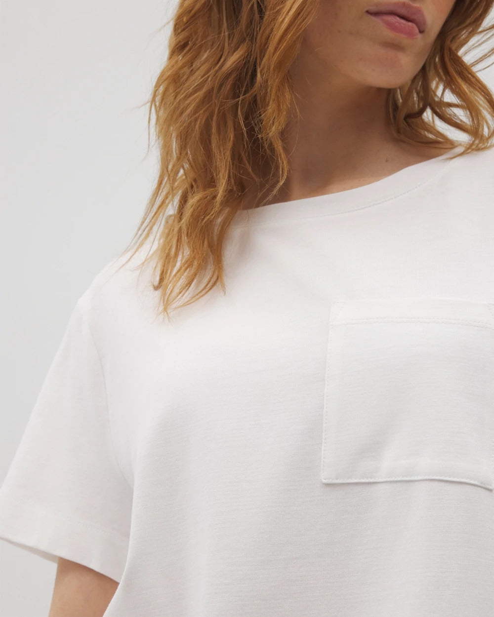 OPTIC WHITE - Short-Sleeve Pocket Pajama Tee | Soma