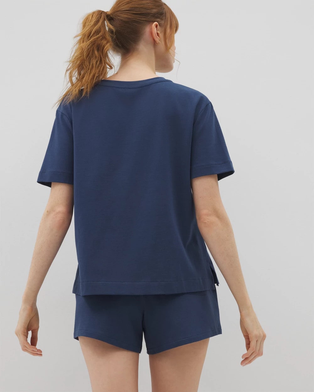 INK BLUE - Short-Sleeve Pocket Pajama Tee | Soma