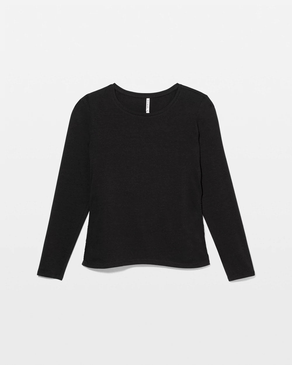 BLACK - Ruched Long Sleeve Pajama Tee | Soma