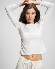HEATHER CRYSTAL - Ruched Long Sleeve Pajama Tee | Soma