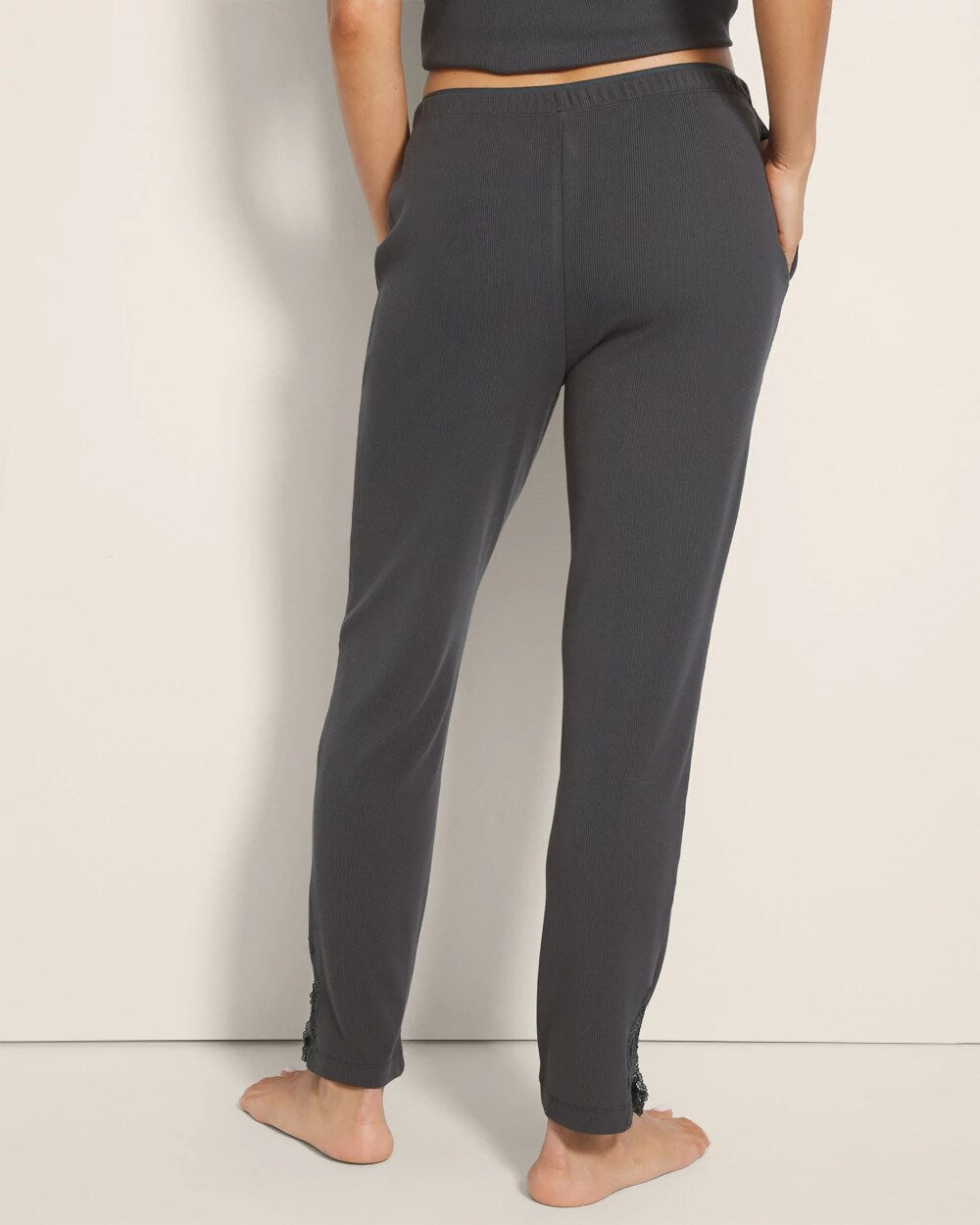 DARK EVERGLADE - Rib Ankle Pajama Pants | Soma