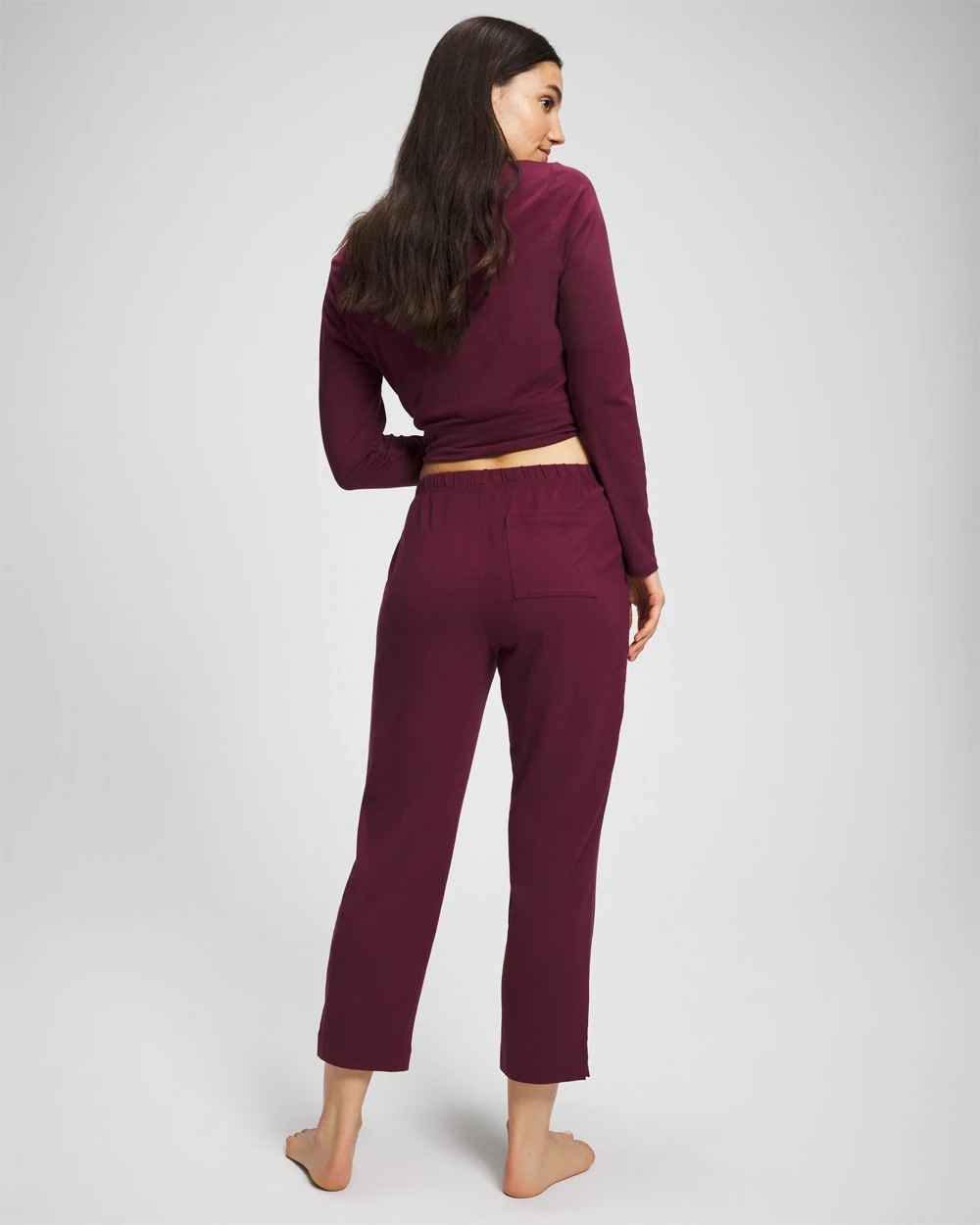 VELVET PLUM - Crop Pajama Pants | Soma