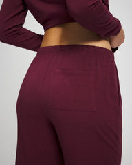 VELVET PLUM - Crop Pajama Pants | Soma