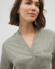 HEATHER HIGHLANDS - Button-Front Pajama Tee | Soma