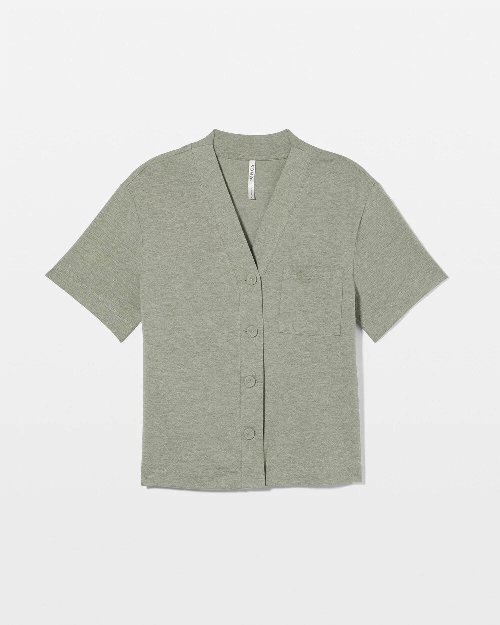 HEATHER HIGHLANDS - Button-Front Pajama Tee | Soma
