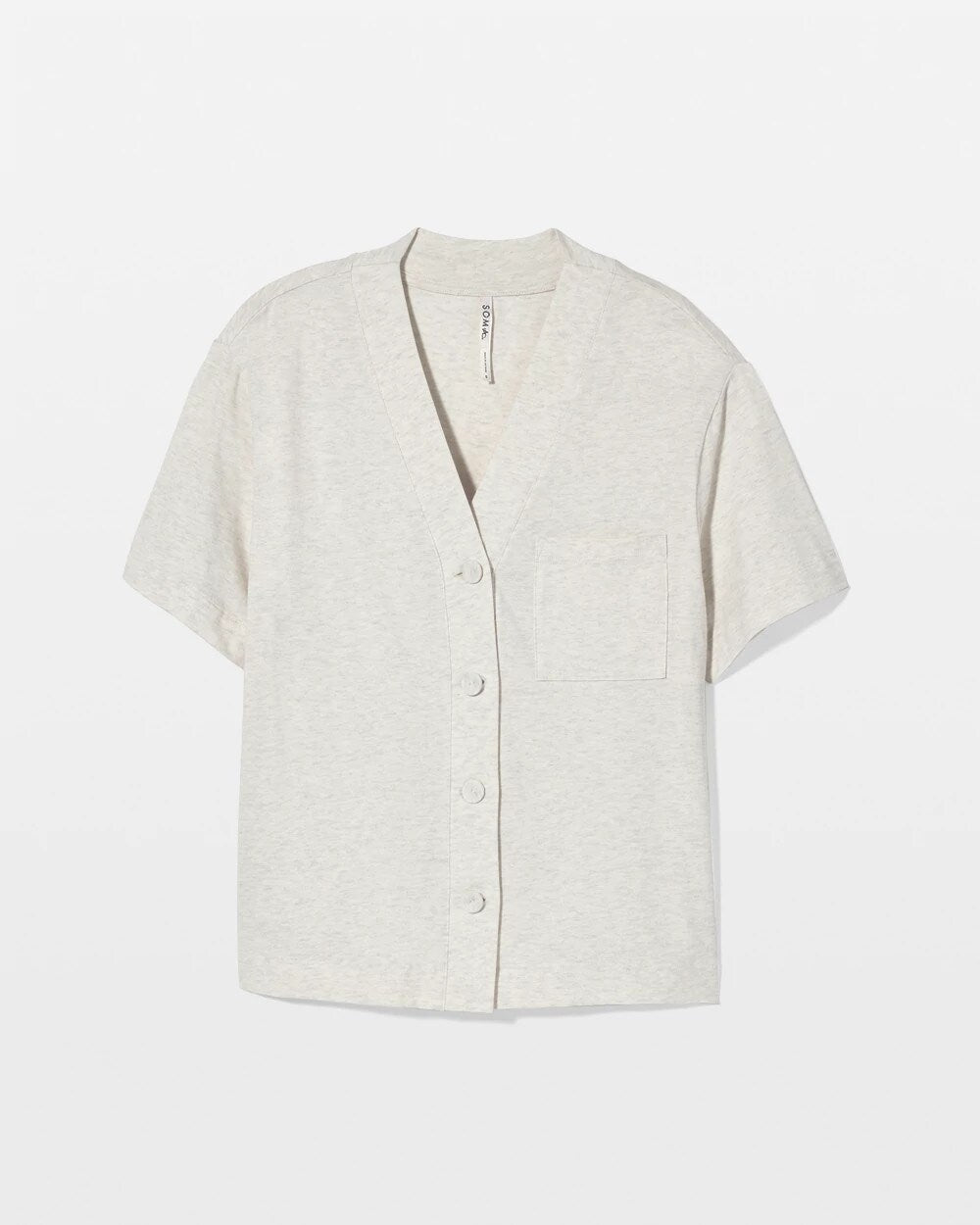HEATHER CRYSTAL - Button-Front Pajama Tee | Soma