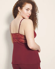 VERMILLION - Pajama Cami With Plunge Necklline | Soma
