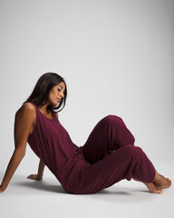VELVET PLUM - Henley Jumpsuit | Soma