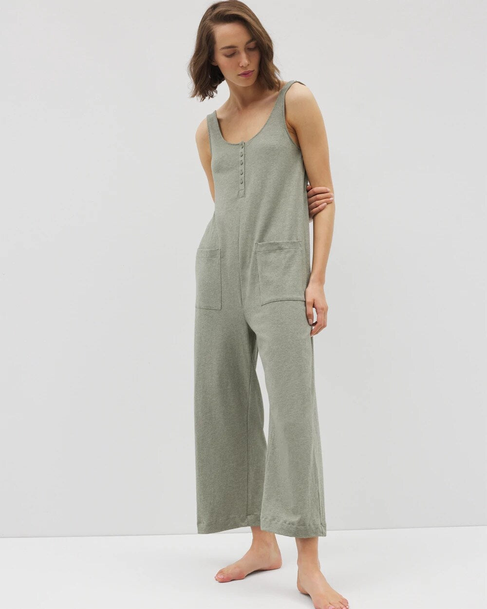 HEATHER HIGHLANDS - Henley Jumpsuit | Soma