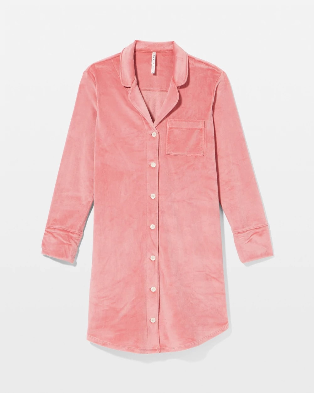 ANTIQUE PINK - Long-Sleeve Notch Collar Sleepshirt | Soma