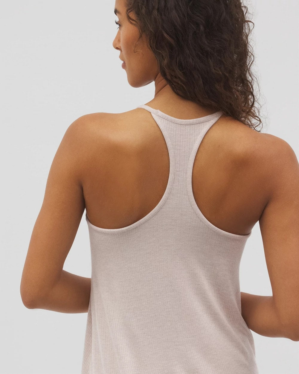 HEATHER BARELY THERE - Lightweight Rib Knit Pajama Cami | Soma
