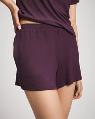 PLUM PERFECT - Lightweight Rib Knit Pajama Shorts | Soma
