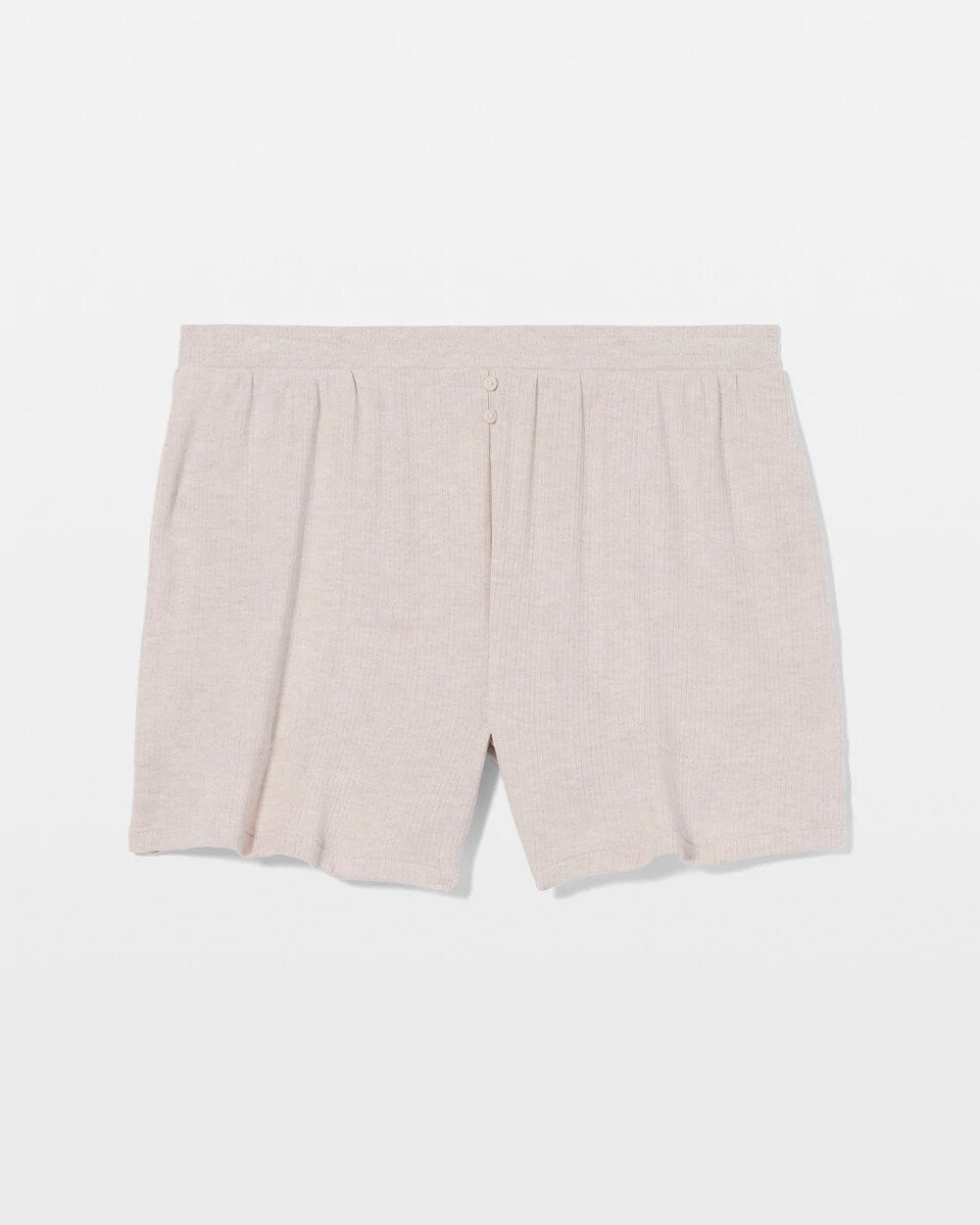 HEATHER BARELY THERE - Lightweight Rib Knit Pajama Shorts | Soma