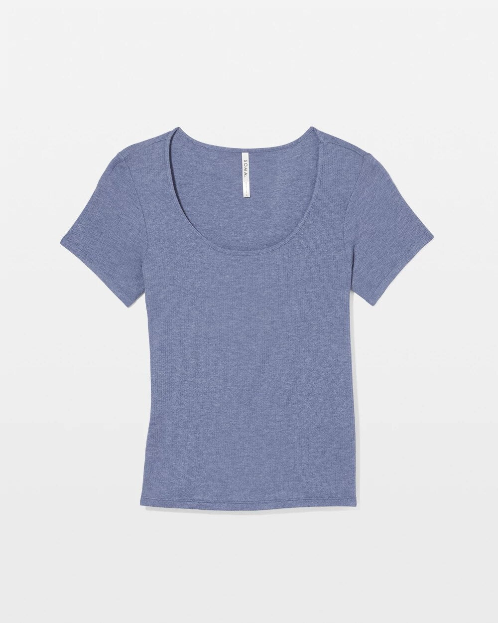 HEATHER DUSK - Lightweight Rib Knit Short Sleeve Pajama Tee | Soma